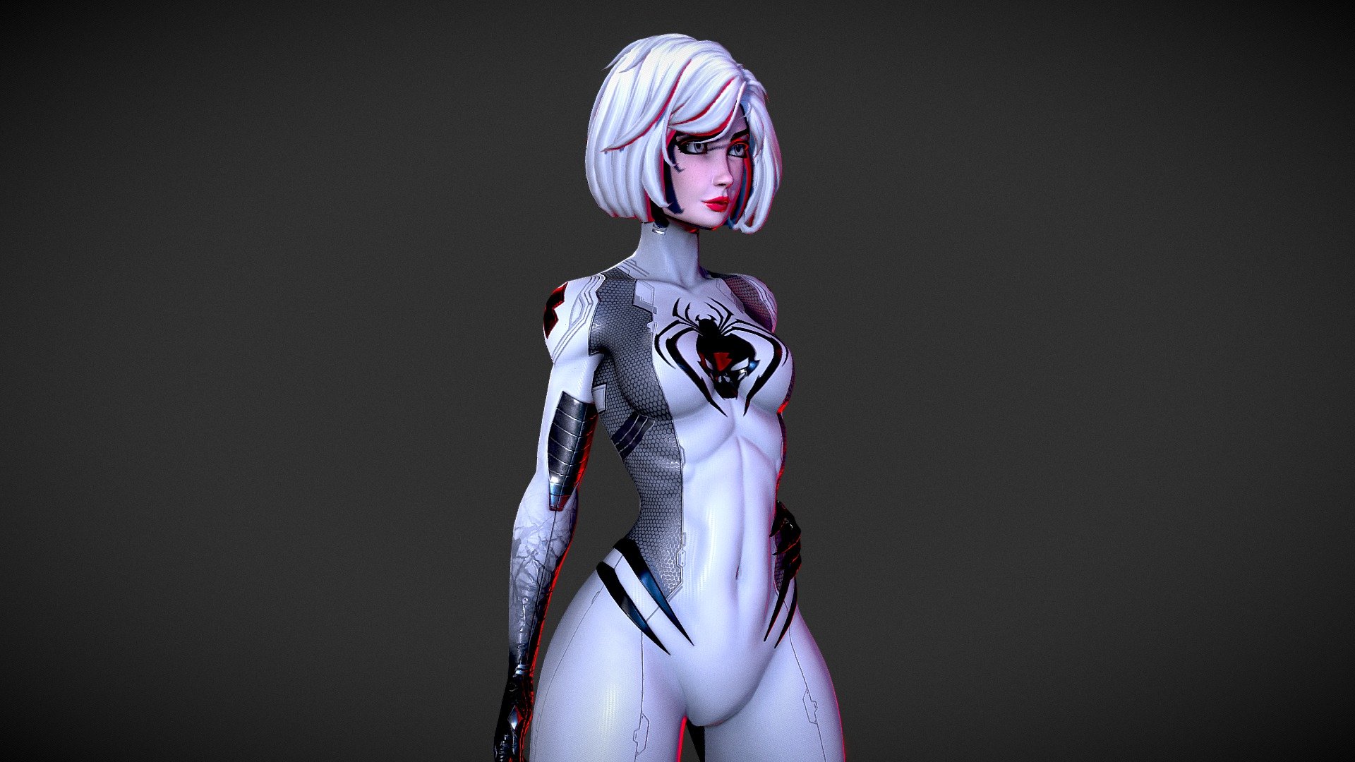 White Widow - Download Free 3D model by RegnadBIT 3d model