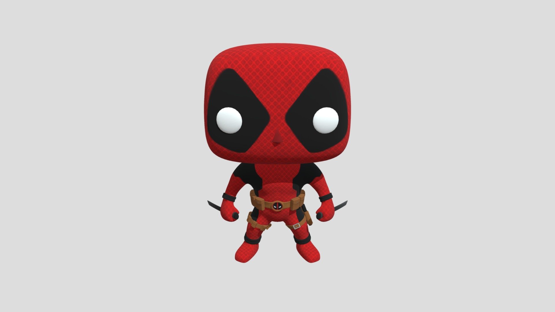 Deadpool is a fictional character appearing in American comic books published by Marvel 3d model