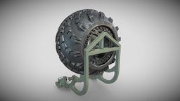 3D model arched_tire