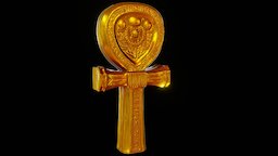 Egyptian Ankh sculpt, egyptian, gamedev, raider, normalmap, props, ankh, lowpolymodel, relict, low-poly, 3dsmax, lowpoly, gameart, gameasset