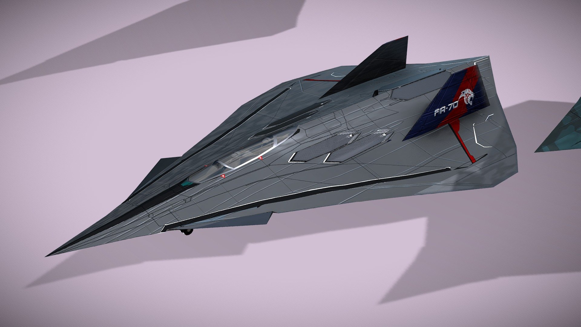 Lockheed EFX-70 Panther 2

Lowpoly model of american air superiority fighter concept



EFX-70 Panther 2 is multirole combat aircraft designed by Deviantart artist Bagera3005. Scramjet engines allow to achieve 8,6 Mach speed and supercruise at 3,4 Mach. This speed can be achieved at suborbital altitudes. 2 mini rudders are extracting for under Mach1 manouvers. 3 internal weapon bays can hold air-to-air and air-to-ground missiles. 



1 standing version with wheels and 2 flying versions with trails, afterburner, pilot and armament.

Model has bump map, roughness map and 3 x diffuse textures.

incl. STL 3D print file



Check also my other aircrafts and cars.

Patreon with monthly free model - Lockheed EFX-70 Panther 2 concept interceptor - Buy Royalty Free 3D model by NETRUNNER_pl 3d model