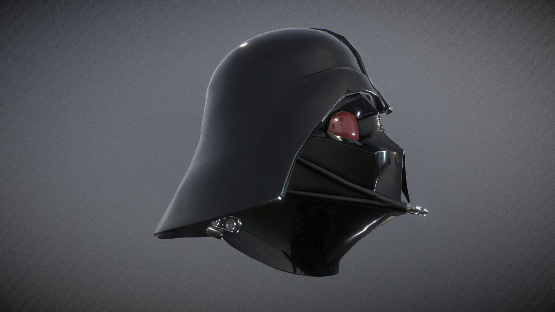 Darth Vader's Helmet I Game Ready - 3D model by jimshart 3d model