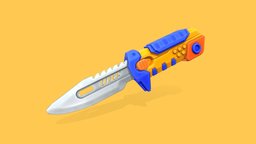 Stylized Valorant Toy Knife blender-3d, zbrushsculpt, weapons3d, stylizedmodel, knife, stylized, valorant