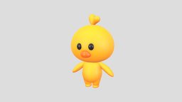 Character011 Chick toon, cute, little, bird, kid, chick, mascot, chicken, duck, farm, yellow, character, cartoon, animal