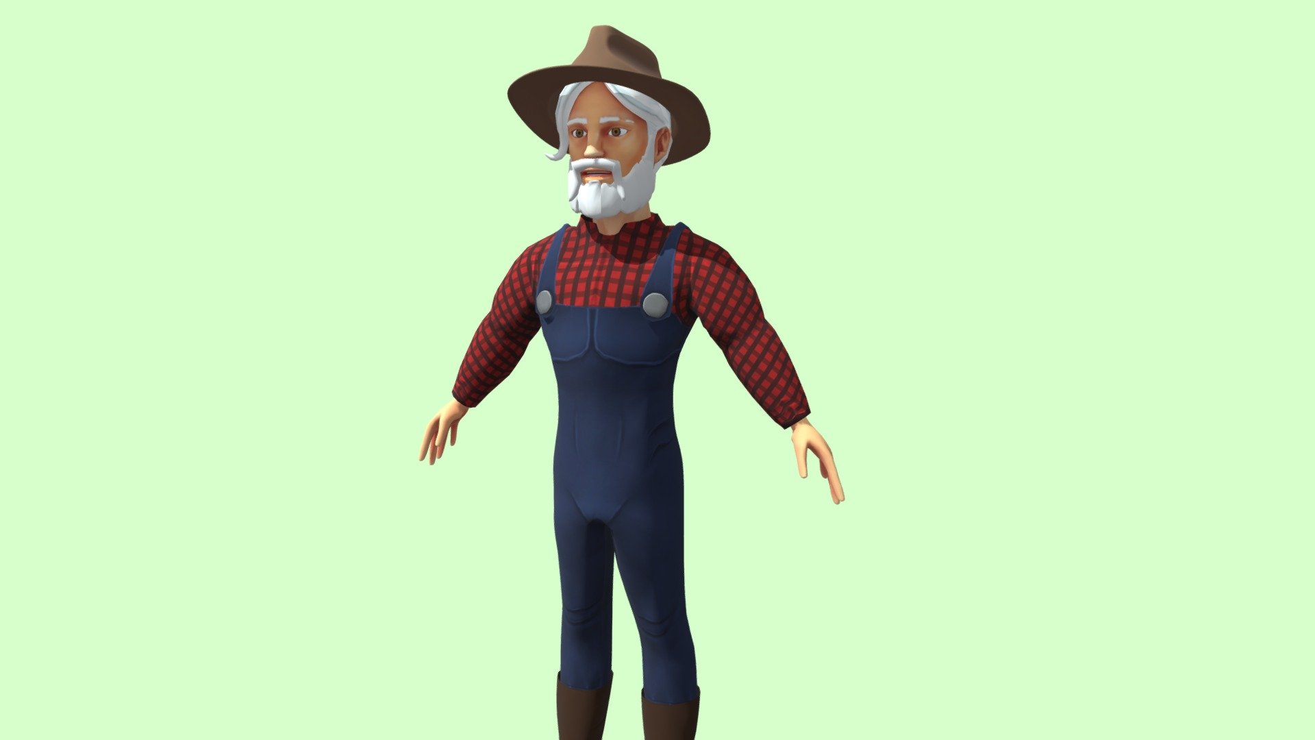 Farmer - 3D model by Pratik Zazadiya (@PratikZazadiya34356) 3d model