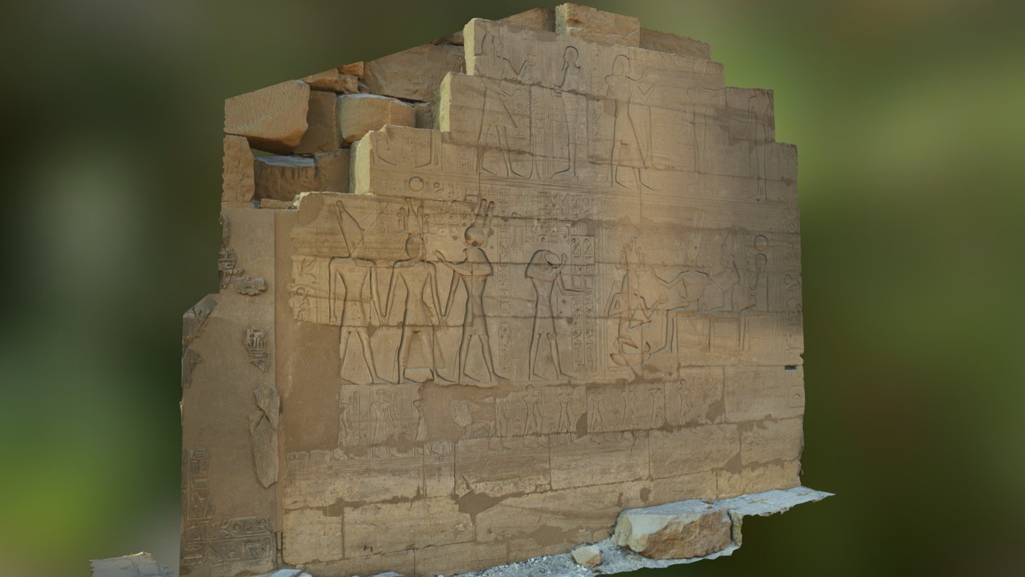 Ramesseum 'coronation' scene (.obj) - 3D model by INSIGHT 3d model