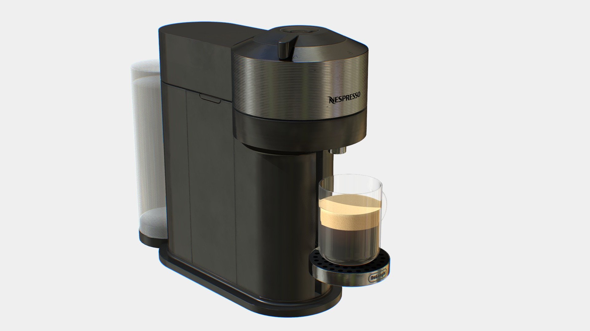 Nespresso Vertuo Next

This model is based on Nespresso Vertuo Next by DeLonghi, the model was made to have polycount as low as possible while maintaining details even in a very close view and textured with PBR Workflow. The naming convention sues UE4 standard. This model also has its asset manager prepared.

Recommended Usage :

Archviz

Dimension :

The model dimension might miss slightly from the real life object.

Metric 14.6 x 42 x 31.2 cm
Imperial 5.74x 16.5 x 12.3