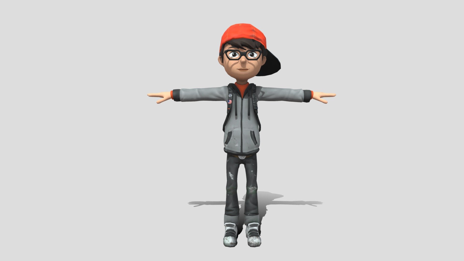 Cartoon Boy Character - Download Free 3D model by blendthecube.com (@blendthecube) 3d model