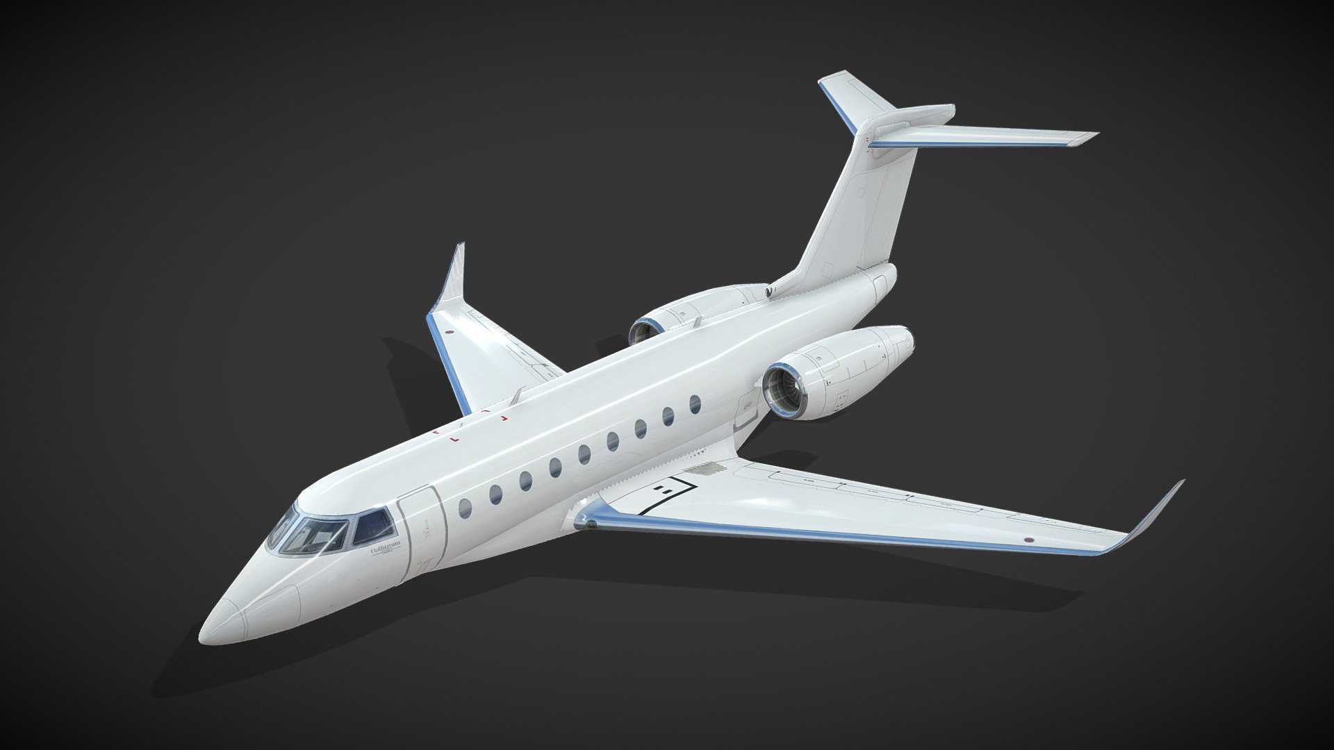 Gulfstream G-280 - Buy Royalty Free 3D model by Andrea Marziano (@3dartel) 3d model
