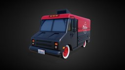 Delivery Truck storage, truck, transportation, van, transport, logistics, industry, cargo, delivery, freight, substancepainter, substance, container