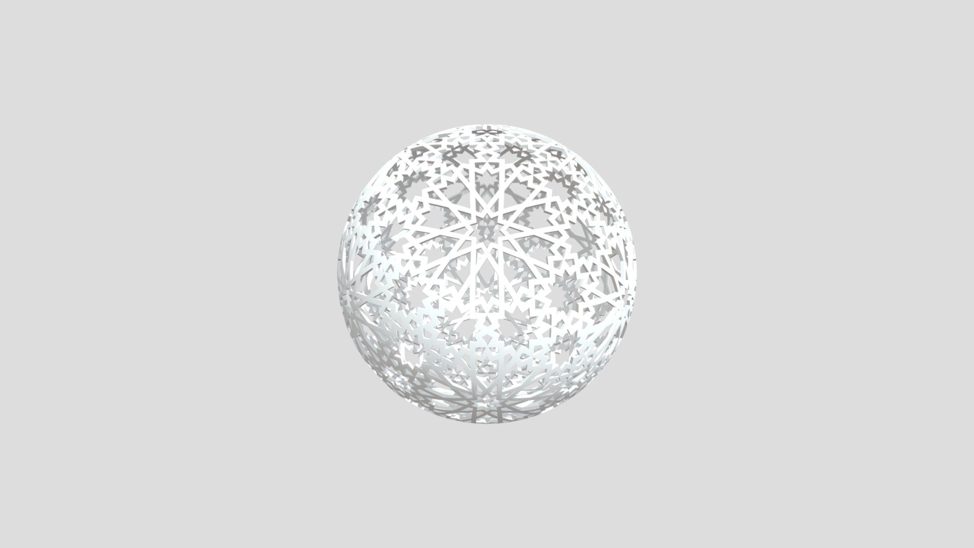 Islamic Pattern Sphere - 3D model by agustin.ichu 3d model