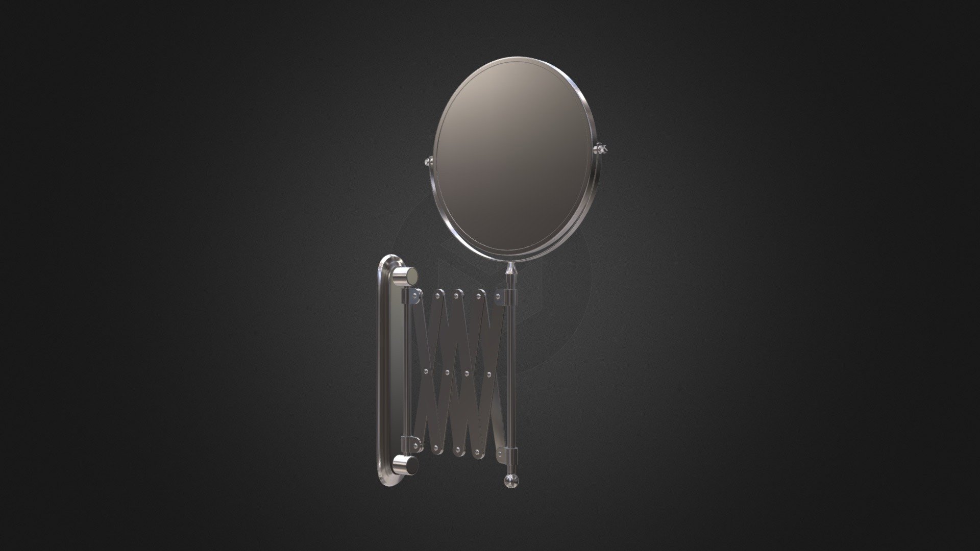 Scissor Wall Mirror - 3D model by Leandro Salerno (@leansaler) 3d model