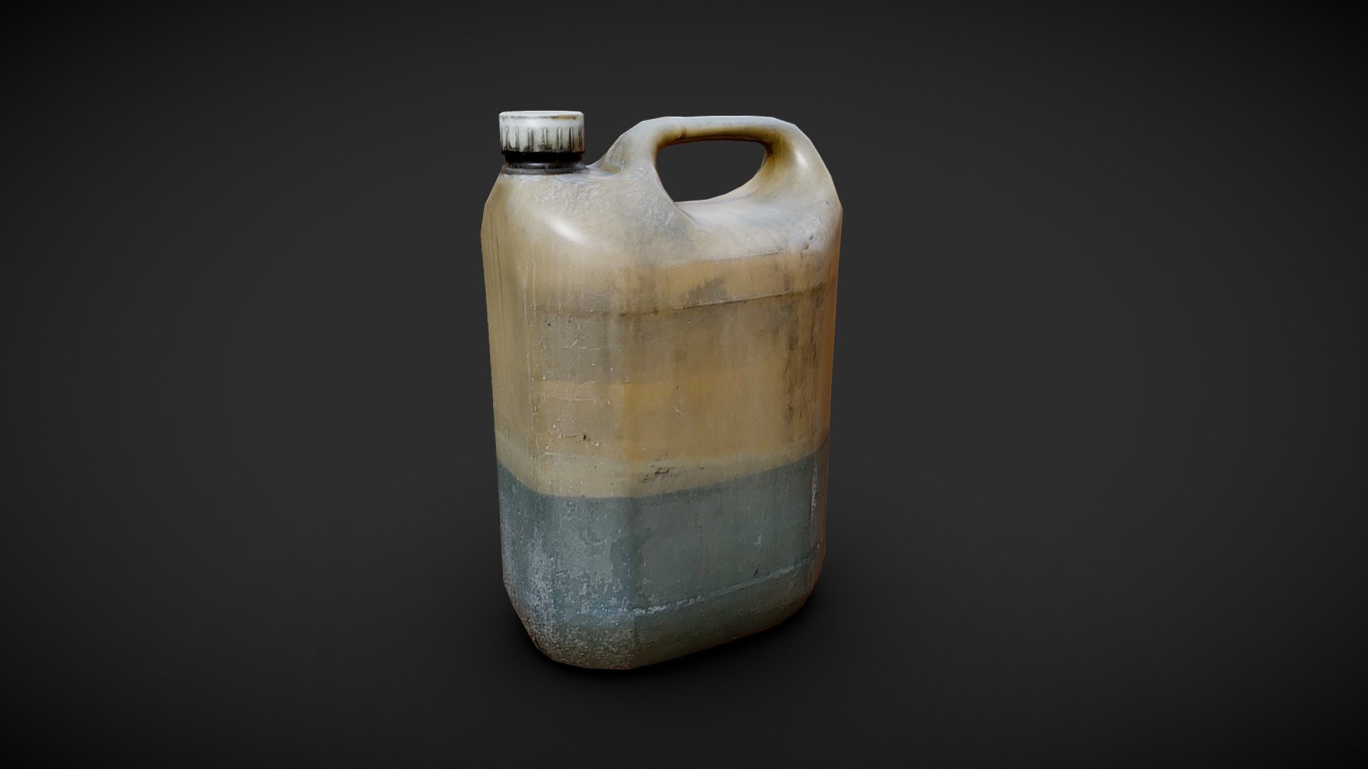 Lowpoly remake of Motor Oil bottle gallon by Mex Guillen.

https://sketchfab.com/3d-models/motor-oil-bottle-gallon-6da99cd84bae4083ba703abfec7aaf6b

420k to 2k triangles.

1x 1024 texture ( diffuse only).




Update 13/03/2023 :
Minor UV &amp; texture fix.
 - [REMAKE] - Motor Oil bottle gallon - Download Free 3D model by RaynaudL (@fts_ltx) 3d model