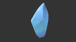Glowing Blue Crystal glowing, substancecrystal, substancepainter, stone, blue, rock