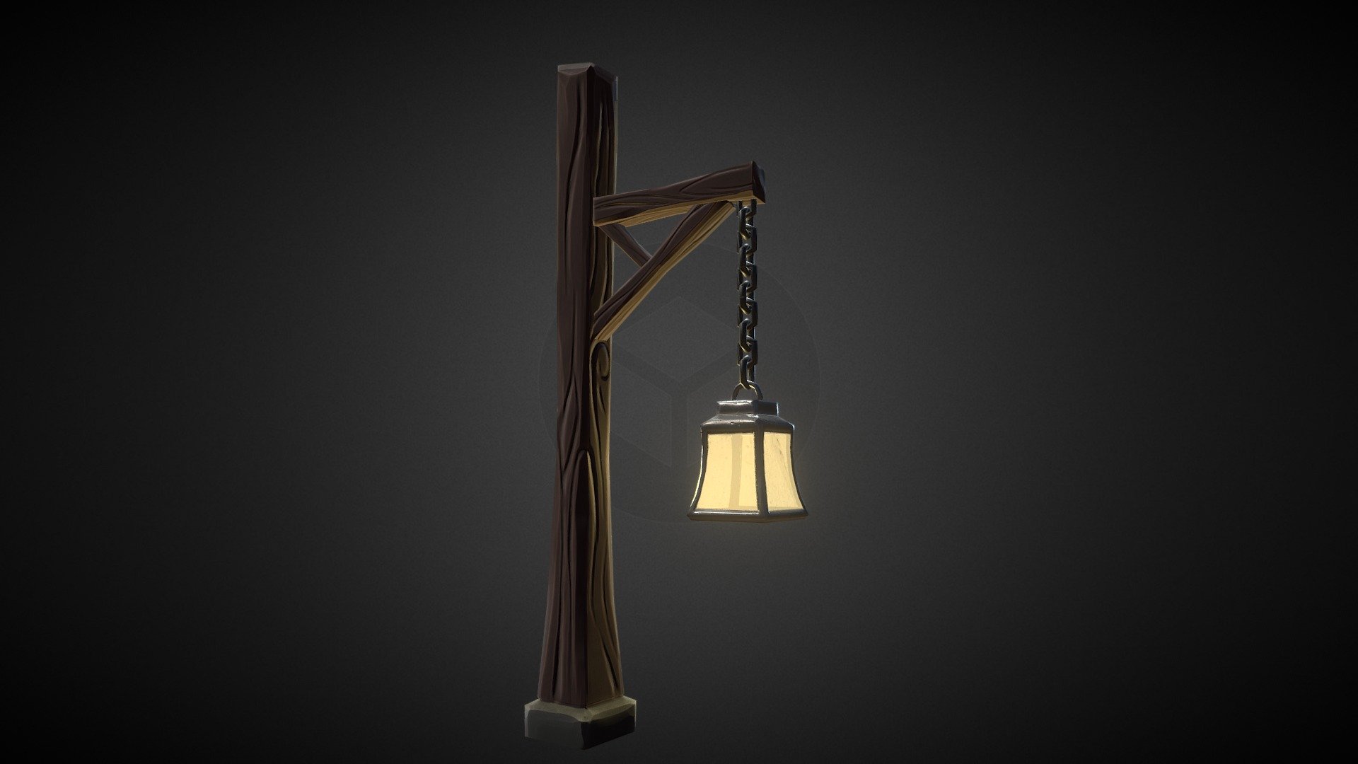 Practice with stilised props based on Heroes of the Storm - Heroes of the Storm - Lamp Post - 3D model by PedroKlein 3d model