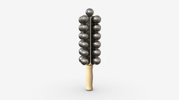 Sleigh percussion bells music, instrument, wooden, sound, musical, bells, bell, play, percussion, noise, sleigh, jingle, rhythm, rattle, 3d, pbr, wood
