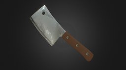 Simple Cleaver melee, cleaver, tool, kitchen, weapon, knife