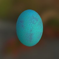 Alien Egg egg, shell, alien, substancepainter, substance, sci-fi, blue, space
