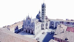 Siena Cathedral,duomo,church,scan,map,landscape tower, scanning, italy, photogrametry, map