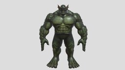 Abomination (Textured) (Rigged) marvel, hulk, avengers, abomination, character, 3dmodel