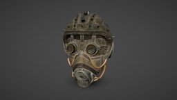 Post-apocalyptic Helmet unity3d, gameasset, noai