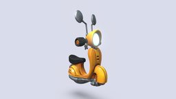 Stylized Moped bike, cothill, moped, recluse, pbr, stylized, noai