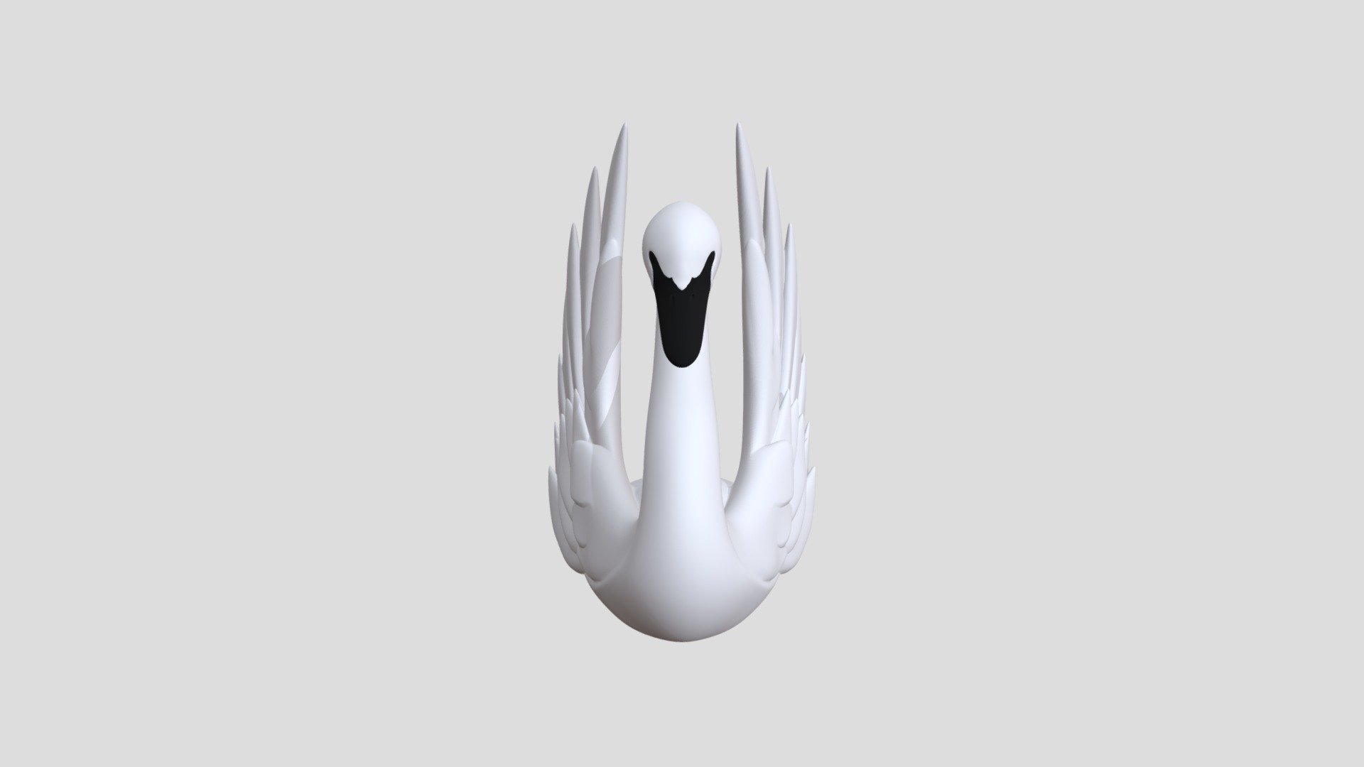Deco Swan - 3D model by Aceina 3d model