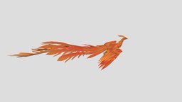 Phoenix flying, bird, supernatural, 3dmodeling-blender, pheonix, creature
