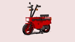 Honda Motocompo (Minecraft) blockbench