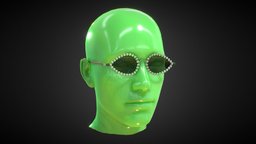 Designer Sunglasses 3 green, and, skateboard, unreal, crystal, secondlife, sunglasses, p, diamond, co, emerald, daz, head, engine, gta5, 25, tiffany, roblox, vrchat, metahuman, iclone, reallusion, fortnite, unity3d, blender, gold, pharrell, fivem, carat