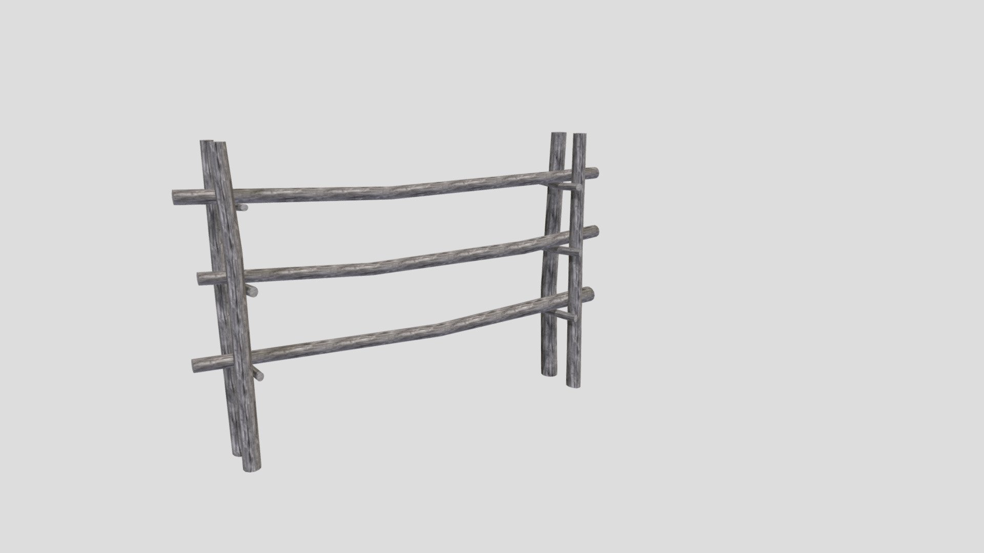 A rustic field gate made from weathered old wooden poles. Real life size and should be game ready with only 820 tris.

The model will be available for sale with LOD and physics models and alternative textures as soon as I get a seller account here. In the meantime the main model is available for free. Enjoy! ^_^

Plese do not upload this model to Second Life or Opensim. Those environments require some special adaptations, especially when it comes to LOD and physics, so it's better if you ask me for a version optimized for them instead 3d model