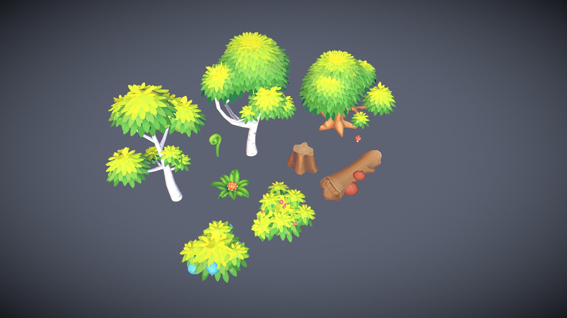 Forest Assets for "The Haunting of Shuma" - 3D model by Graham (@graham3d) 3d model