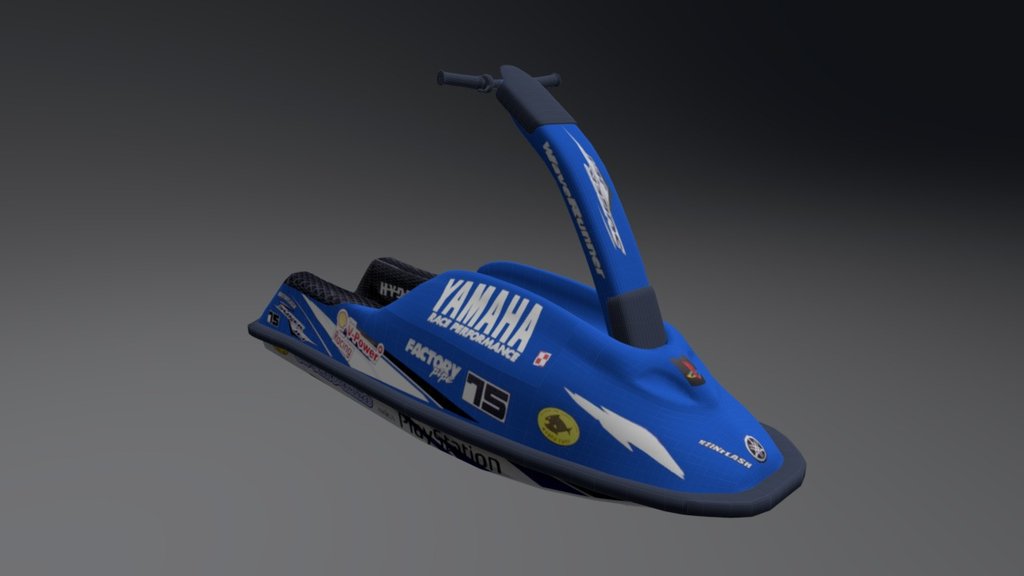 Fhis is my first model on Sketchfab - jetski Yamaha Superjet 700. Created from the realistic unit. I am using 3ds MAX 2012. -link removed- - jetski Yamaha Superjet 700 - 3D model by martinflash 3d model