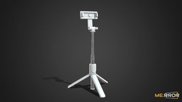 [Game-Ready] Phone Stand Tripod topology, ar, phone, camera, tripod, phonestand, phoneholder, camera-tripod, low-poly, photogrammetry, 3d, lowpoly, scan, 3dscan, gameasset, gameready, noai, phonetripod