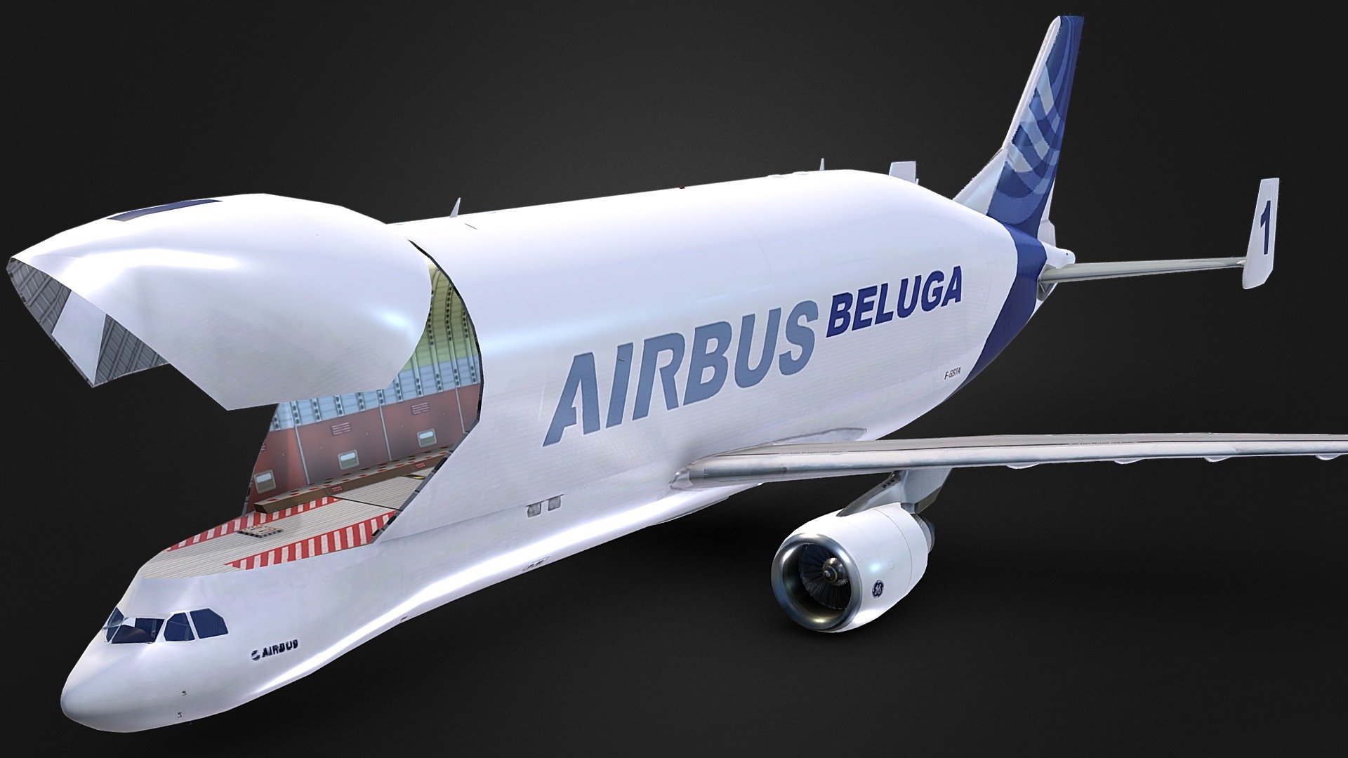 The Airbus A300-600ST (Super Transporter), or Beluga, is a specialised wide-body airliner used to transport aircraft parts and outsize cargoes. It received the official name of Super Transporter early on, but its nickname, after the beluga whale, which it resembles, gained popularity and has since been officially adopted.

Due to Airbus's manufacturing facilities being dispersed, the company had a long term need to transport sizeable components, such as wings and fuselage sections, to their final assembly lines.

Construction of the first aircraft began during September 1992; it performed its maiden flight on 13 September 1994. Entering service in September 1995, the Super Transporter was a larger, faster, and more efficient aircraft than the preceding Super Guppies 3d model