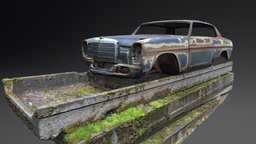Mercedes Wreck abandoned, cars, soviet, wreck, old, ussr, mercedes, wrecked, derelict, car
