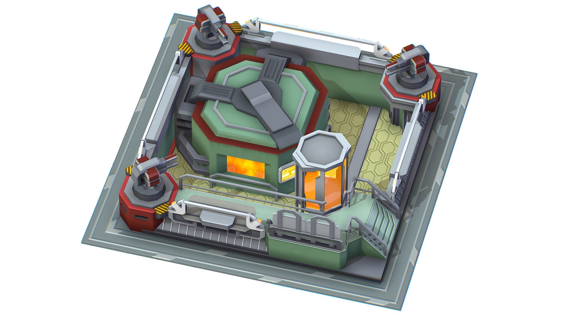 isometrical Automatic Prison Room - 3dsMax file encluded - isometrical Automatic Prison Room - Buy Royalty Free 3D model by Oleg Shuldiakov (@olegshuldiakov) 3d model
