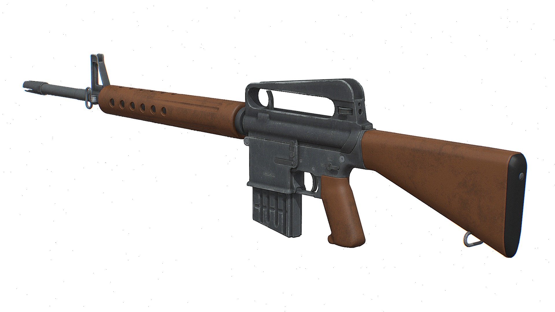 AR10 Assault Rifle - AR10 Assault Rifle - 3D model by momsboxtv 3d model
