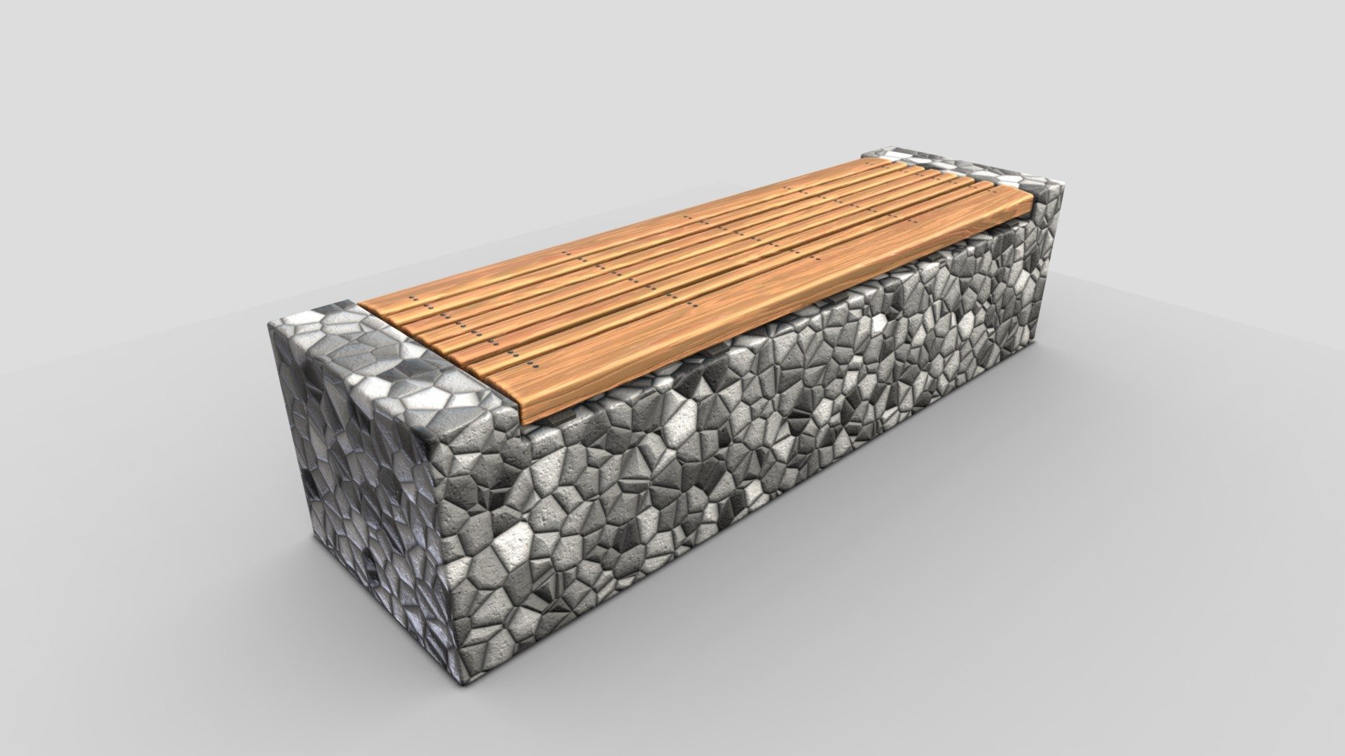 Bench [6] the wood on mosaic stone block version. 


Bench [6] Wood on Concrete Block 1
Bench [6] Wood on Sandstone Block
Bench [6] Wood on Concrete Block 2


PBR texture maps: 


4096 x 4096  


Modeled and textured by 3DHaupt in Blender-2.82 - Bench [6] Wood on Mosaic Stone Block - Buy Royalty Free 3D model by VIS-All-3D (@VIS-All) 3d model