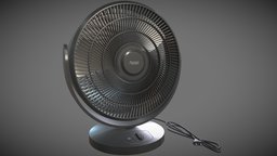 Table Fan fan, electrical, electronic, high-poly, sifi, tablefan, 4k-textures, architecture, blender3d, plastic, electric, industrial