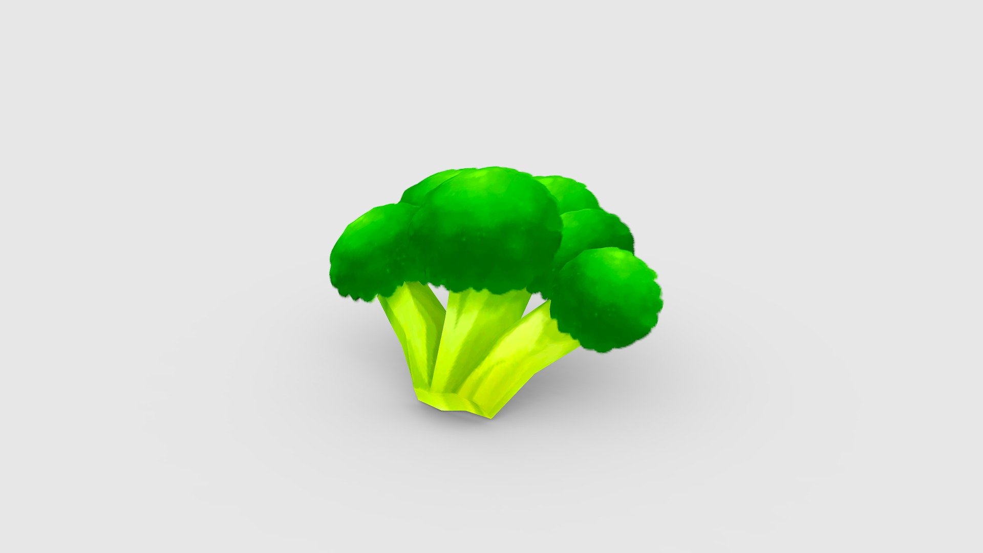 Cartoon broccoli diced - Cartoon broccoli diced - Buy Royalty Free 3D model by ler_cartoon (@lerrrrr) 3d model