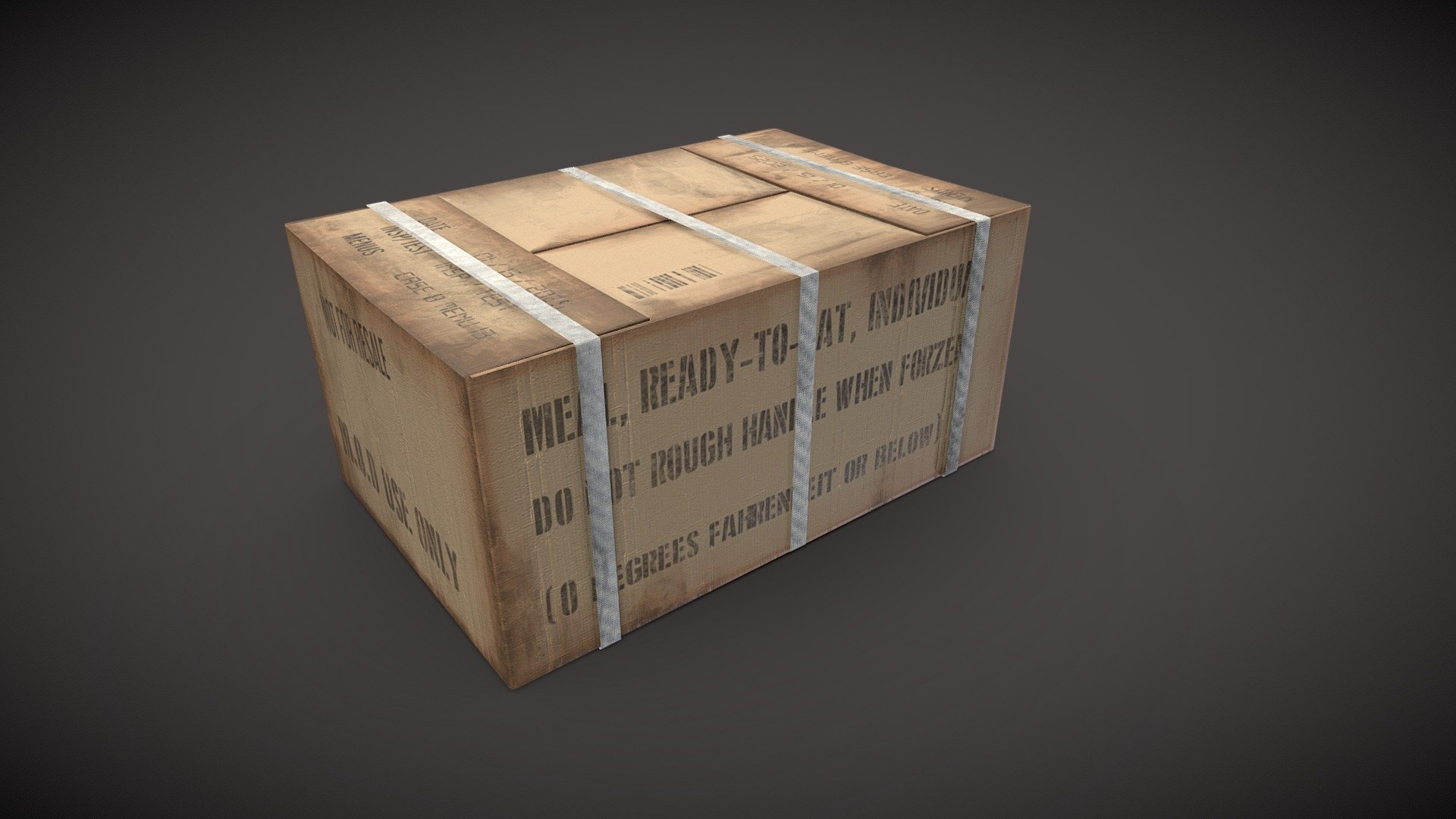 Simple ration box, handy background prop

PBR textures @4k - Ration cardboard box - Download Free 3D model by Sousinho 3d model