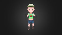 Fatty Boy rigging, character, modeling, texturing, game, 3dsmax, animation