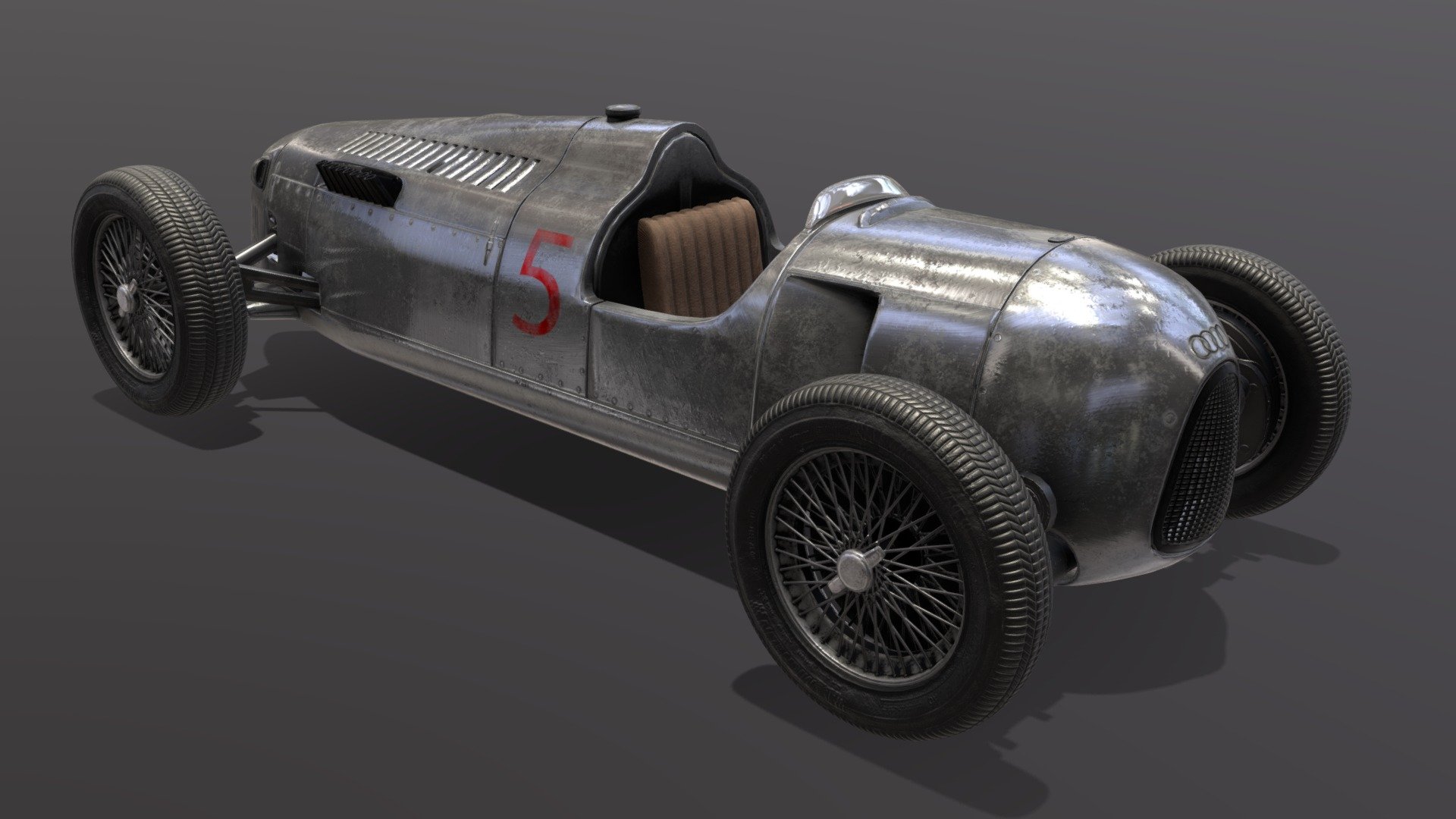 Auto Union Type C,

Modeled in Blender, materials made in Substance.

I hope you enjoy it.

Please feel free to add comments and feedback, I will be glad to keep improving my models 3d model
