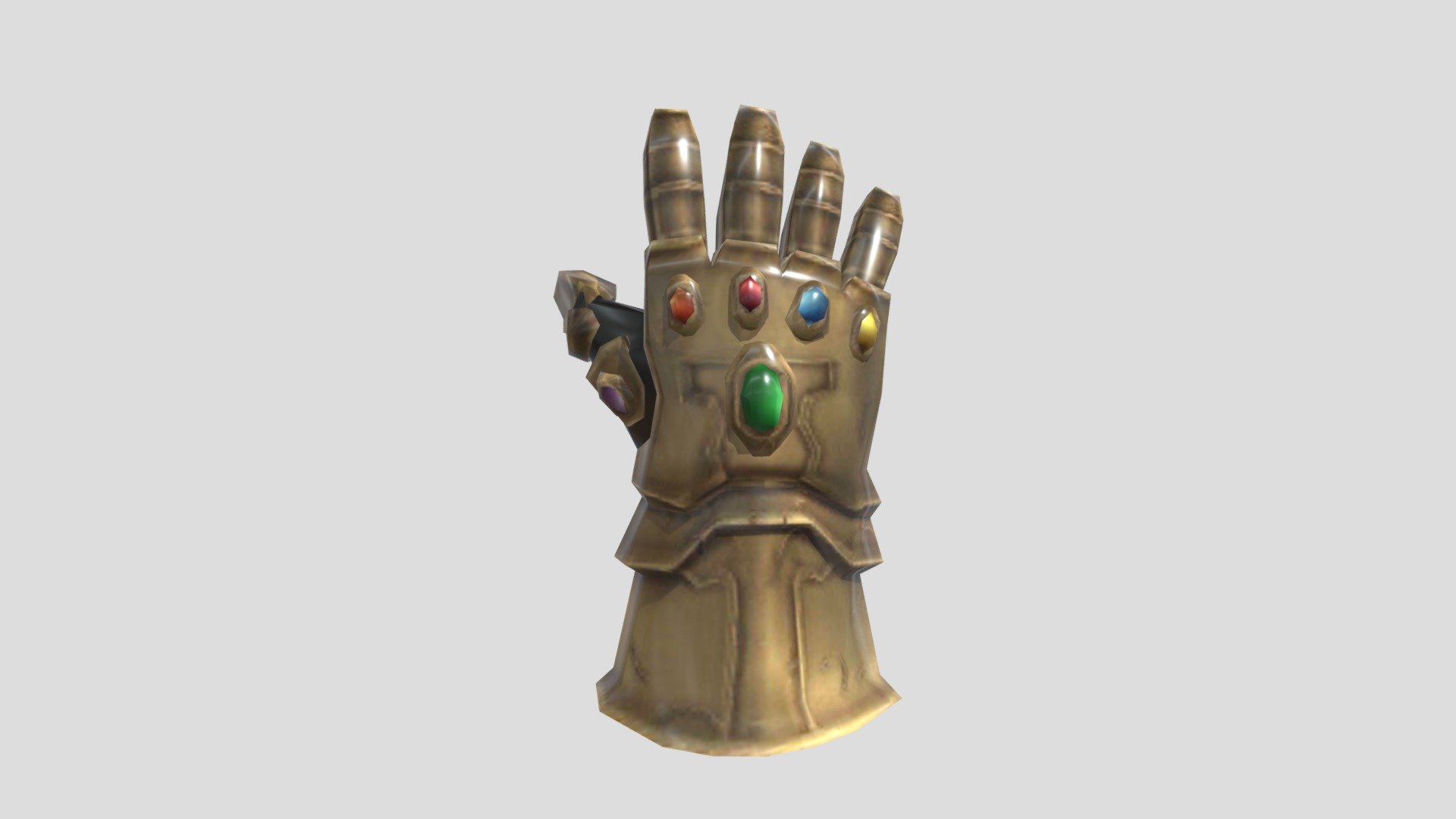 YouTube Link: https://youtube.com/@BELORSE

This is Thanos Infinity Stones Gauntlet, It is well textured but There is No rig You can Download It And can Use On your Animations 3d model