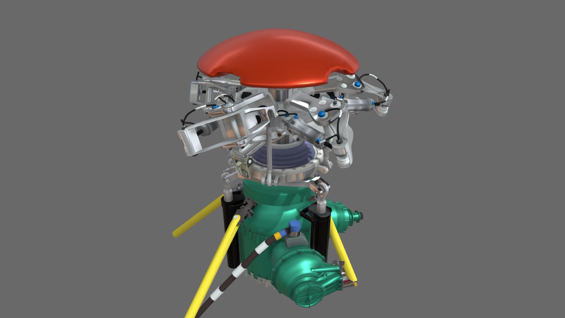 Aw139-main-gear-box - 3D model by Holos 3d model