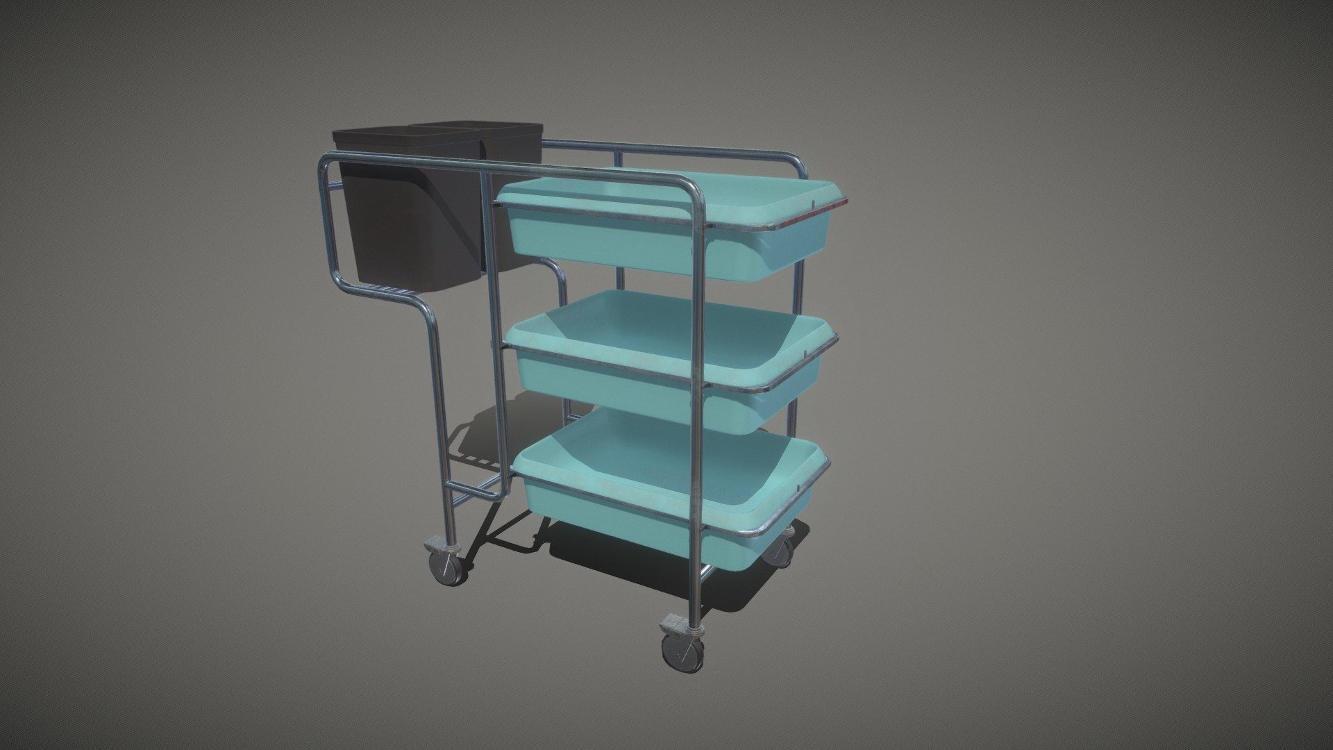 Medical Cart I made for a school project - Medical Cart - Download Free 3D model by NicolasVB 3d model
