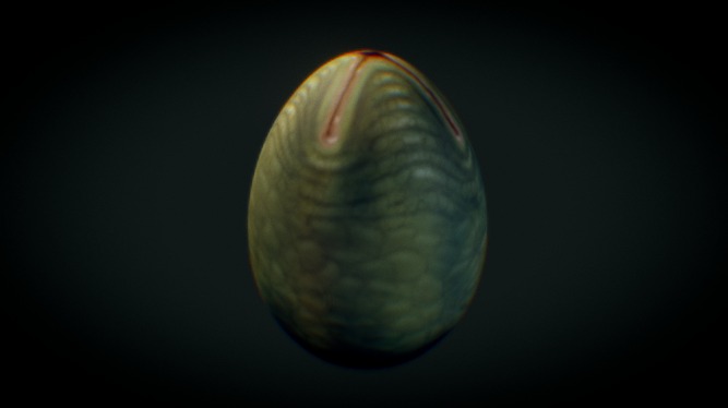 An alien egg pod based on the Alien film. Created for the Easter Egg Painting Challenge 3d model