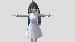 【Anime Character】Nomi (Two Type/Unity 3D) japan, animegirl, animemodel, anime3d, japanese-style, anime-character, vroid, unity, anime, japanese