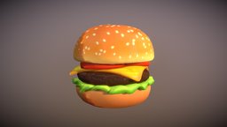 Cheeseburger Toon food, snack, fastfood, snacks, junkfood, snackfood